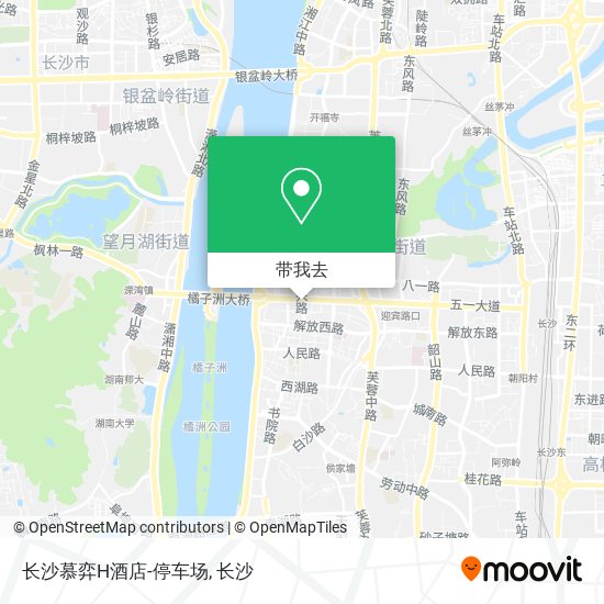 长沙慕弈H酒店-停车场地图