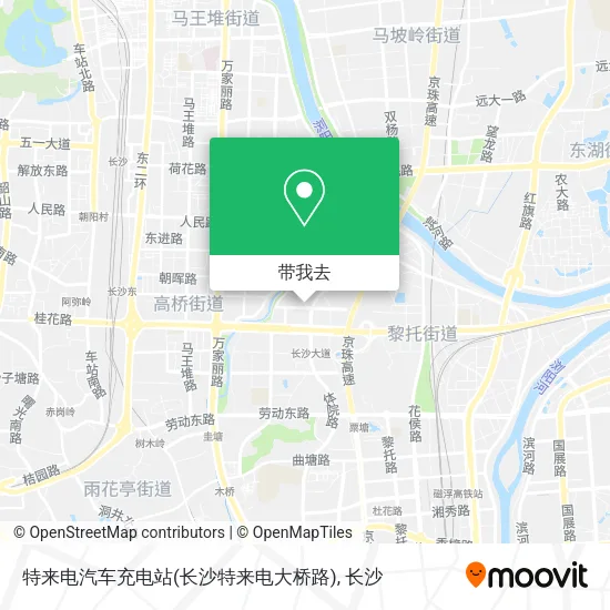 特来电汽车充电站(长沙特来电大桥路)地图