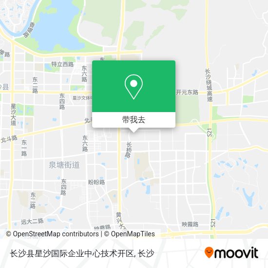 长沙县星沙国际企业中心技术开区地图
