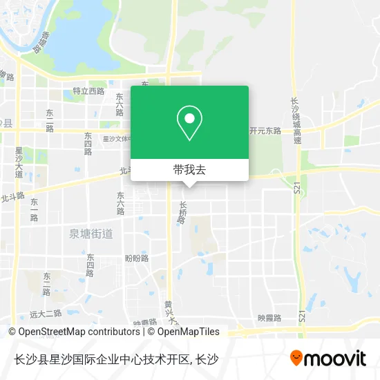 长沙县星沙国际企业中心技术开区地图