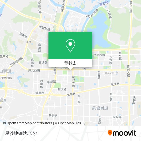 星沙地铁站地图