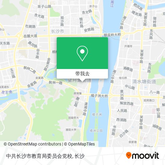 中共长沙市教育局委员会党校地图