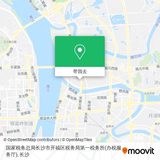 国家税务总局长沙市开福区税务局第一税务所(办税服务厅)地图
