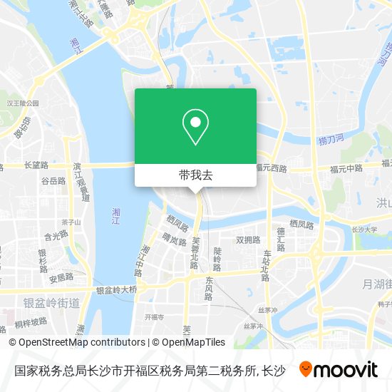 国家税务总局长沙市开福区税务局第二税务所地图