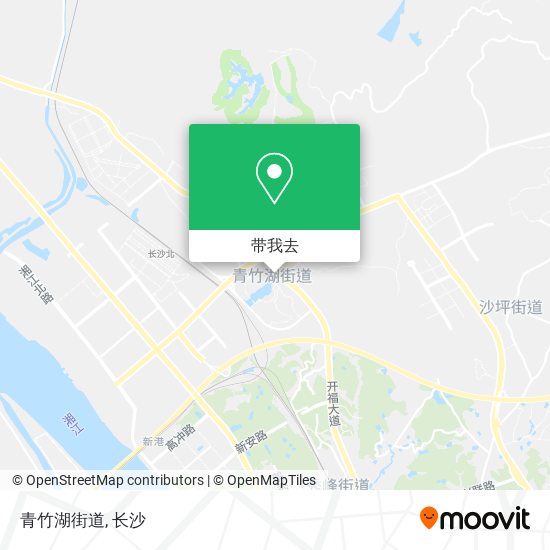 青竹湖街道地图