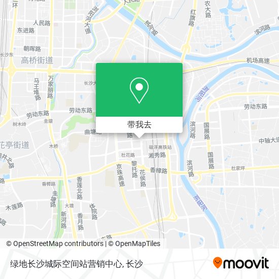 绿地长沙城际空间站营销中心地图
