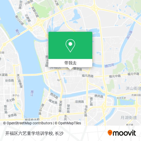 开福区六艺童学培训学校地图