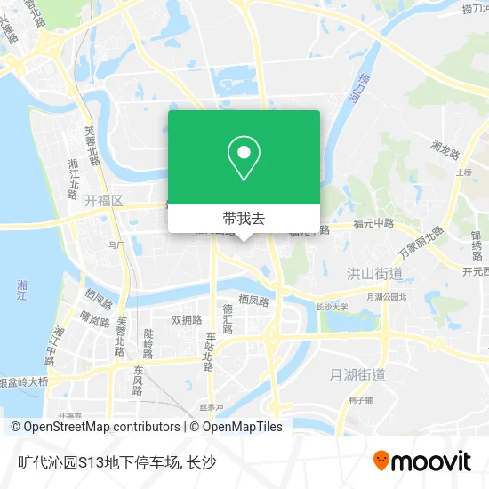 旷代沁园S13地下停车场地图
