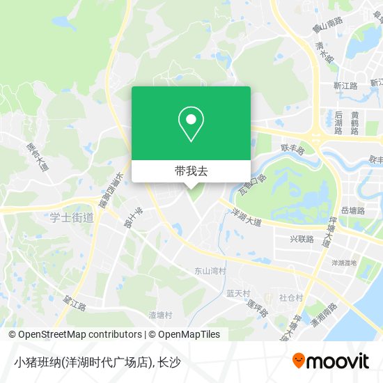 小猪班纳(洋湖时代广场店)地图