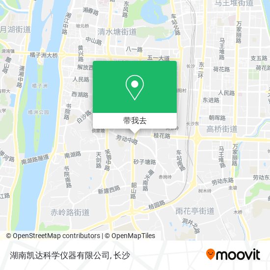 湖南凯达科学仪器有限公司地图