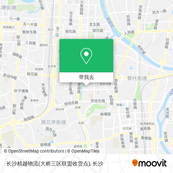 长沙精越物流(大桥三区联盟收货点)地图
