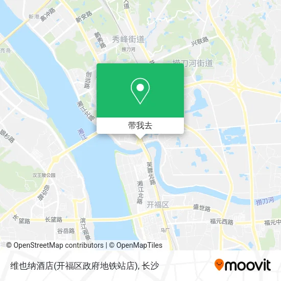 维也纳酒店(开福区政府地铁站店)地图