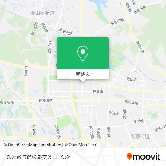 嘉运路与麓松路交叉口地图