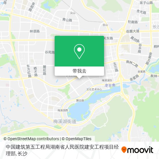 中国建筑第五工程局湖南省人民医院建安工程项目经理部地图