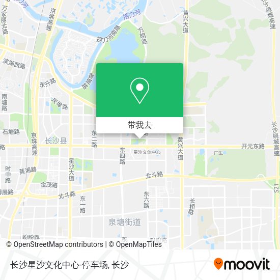 长沙星沙文化中心-停车场地图