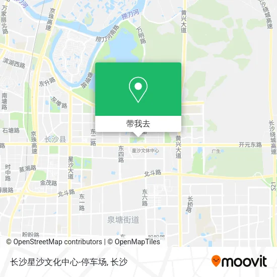 长沙星沙文化中心-停车场地图