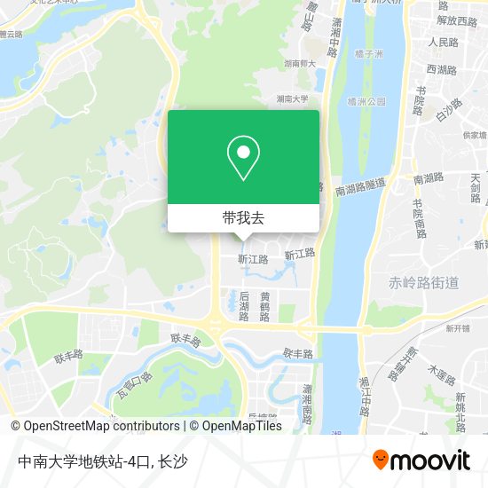 中南大学地铁站-4口地图
