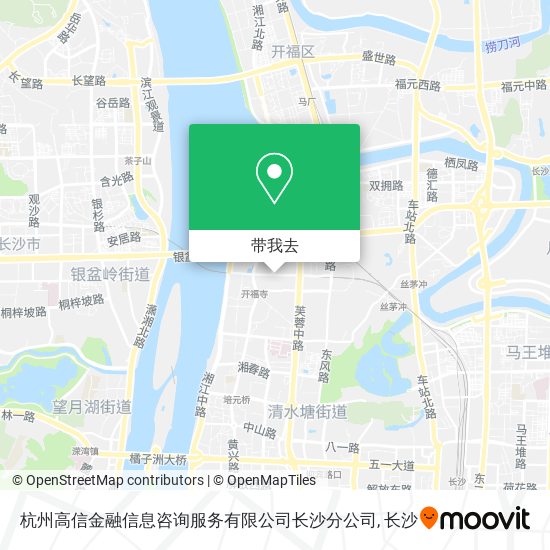 杭州高信金融信息咨询服务有限公司长沙分公司地图