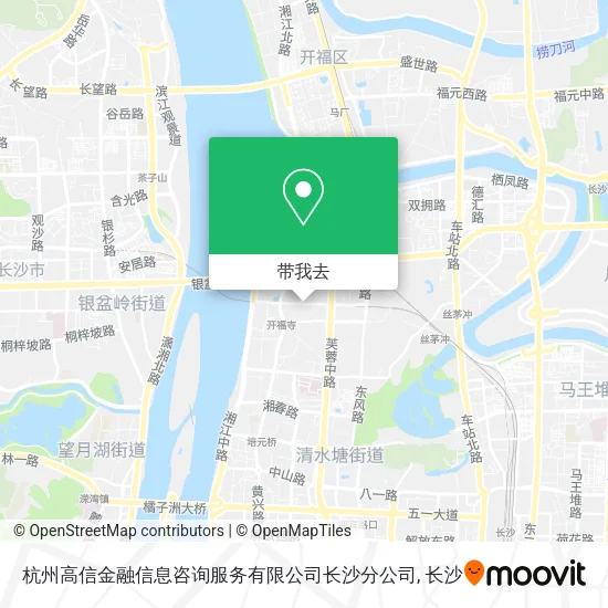杭州高信金融信息咨询服务有限公司长沙分公司地图
