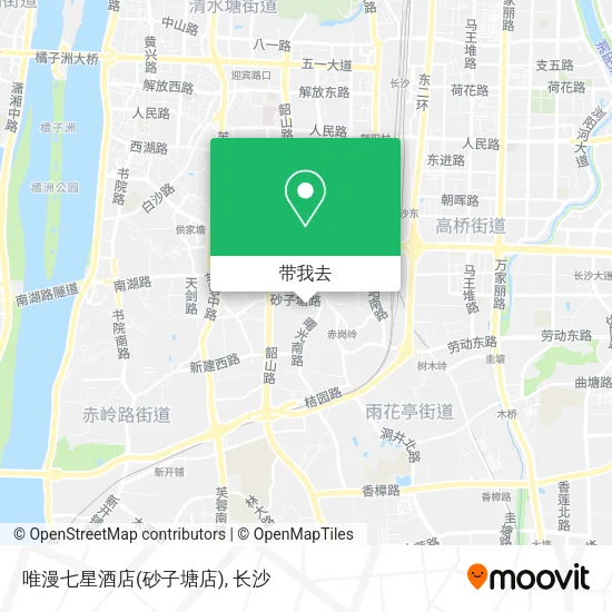 唯漫七星酒店(砂子塘店)地图
