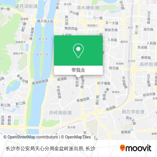 长沙市公安局天心分局金盆岭派出所地图