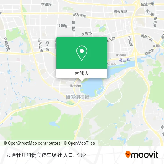 晟通牡丹舸贵宾停车场-出入口地图