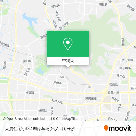 天麓住宅小区4期停车场(出入口)地图