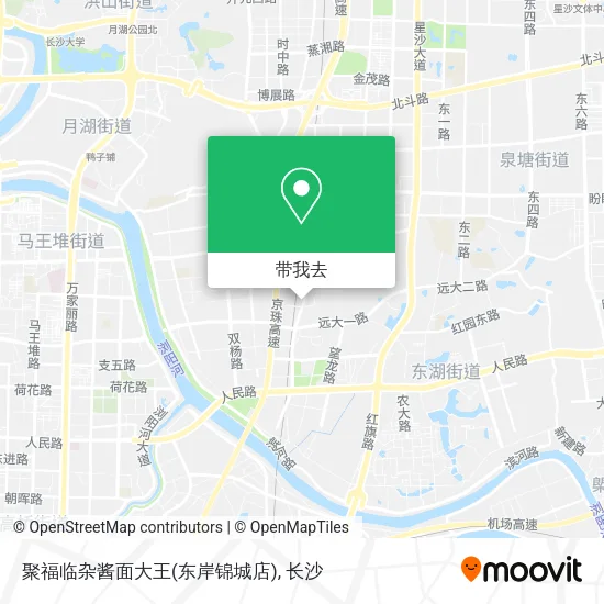 聚福临杂酱面大王(东岸锦城店)地图