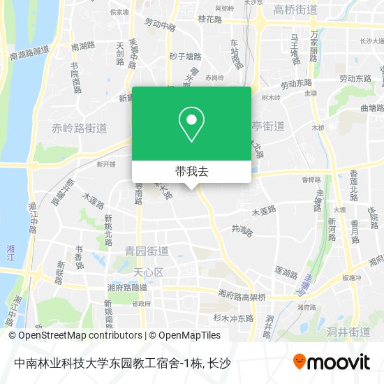 中南林业科技大学东园教工宿舍-1栋地图