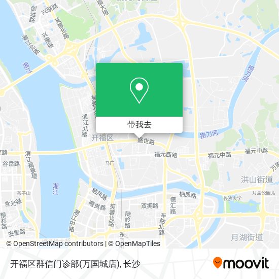 开福区群信门诊部(万国城店)地图