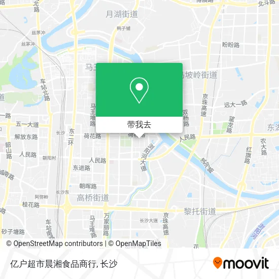 亿户超市晨湘食品商行地图