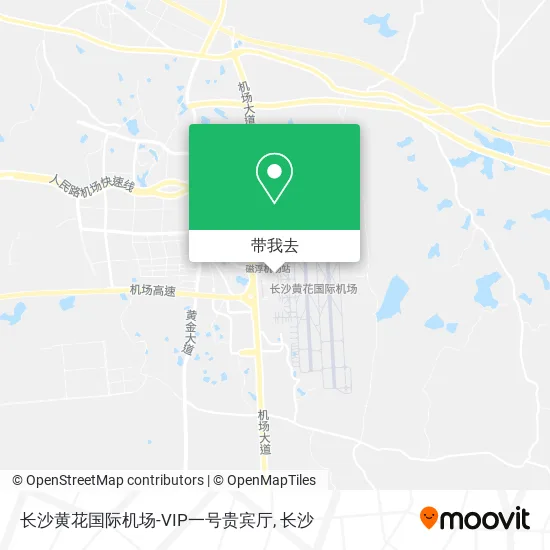 长沙黄花国际机场-VIP一号贵宾厅地图