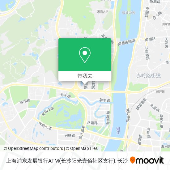 上海浦东发展银行ATM(长沙阳光壹佰社区支行)地图