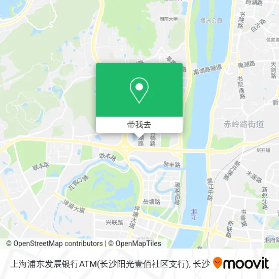上海浦东发展银行ATM(长沙阳光壹佰社区支行)地图
