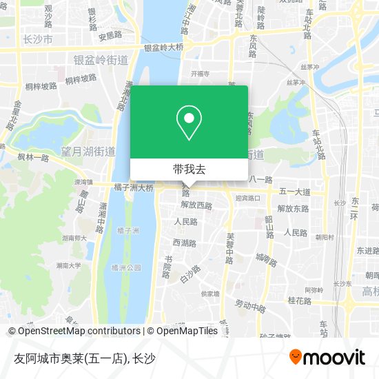 友阿城市奥莱(五一店)地图