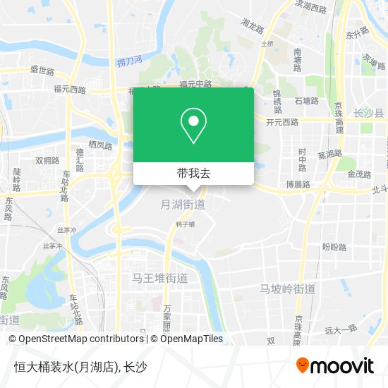 恒大桶装水(月湖店)地图