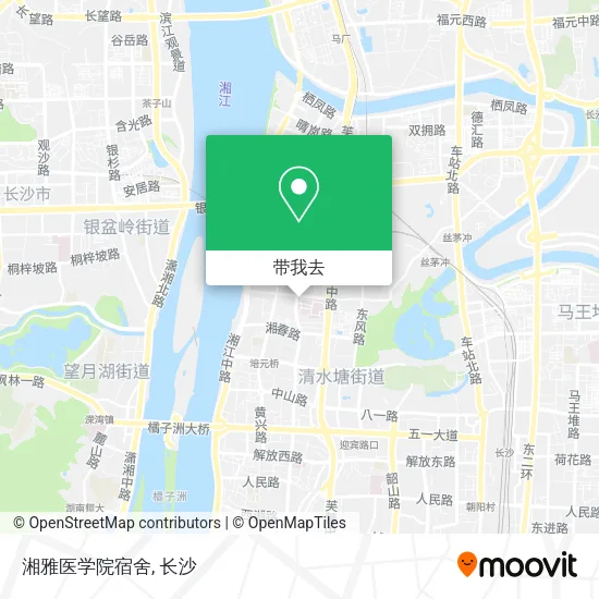 湘雅医学院宿舍地图