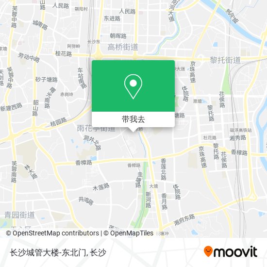 长沙城管大楼-东北门地图