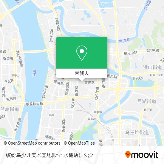 缤纷鸟少儿美术基地(听香水榭店)地图