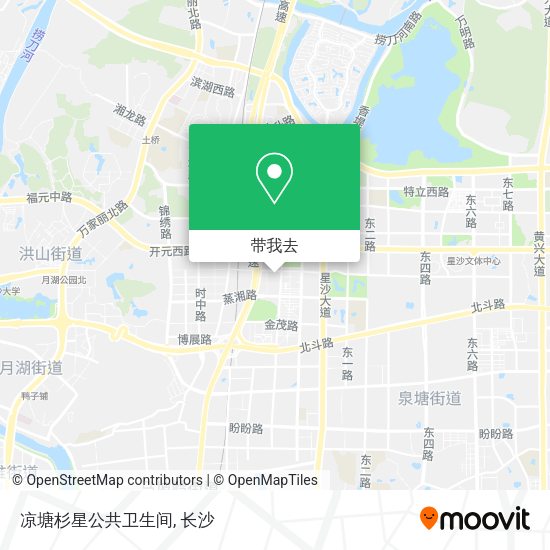 凉塘杉星公共卫生间地图
