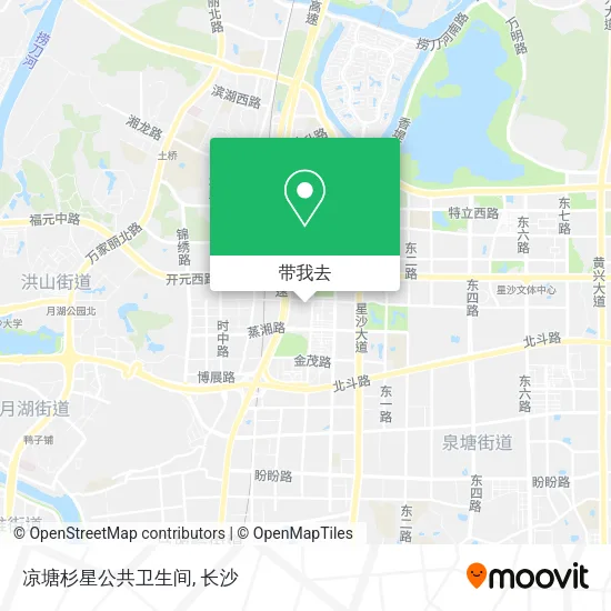 凉塘杉星公共卫生间地图