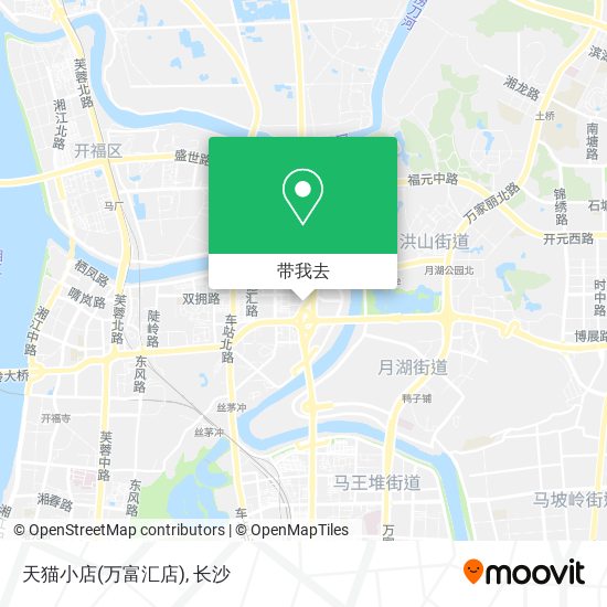 天猫小店(万富汇店)地图