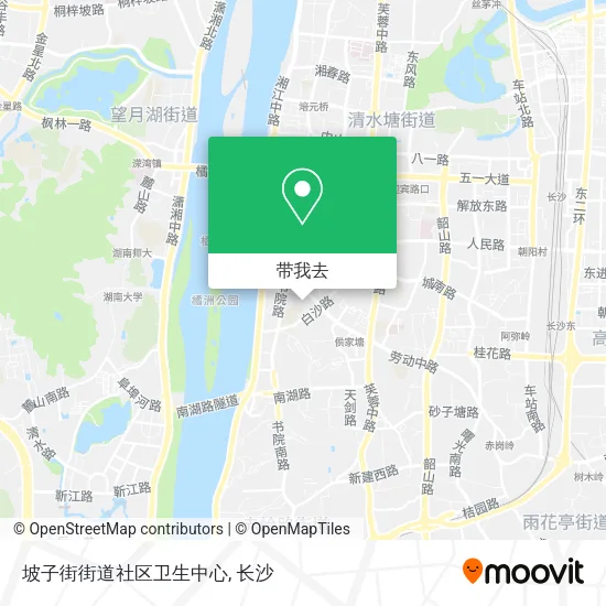 坡子街街道社区卫生中心地图