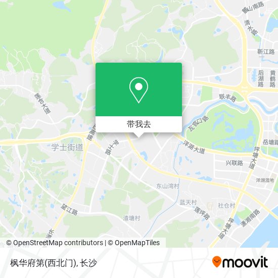 枫华府第(西北门)地图