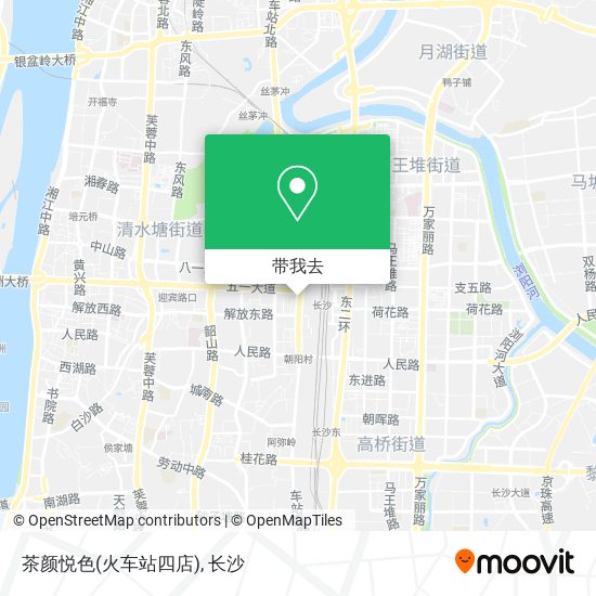 茶颜悦色(火车站四店)地图