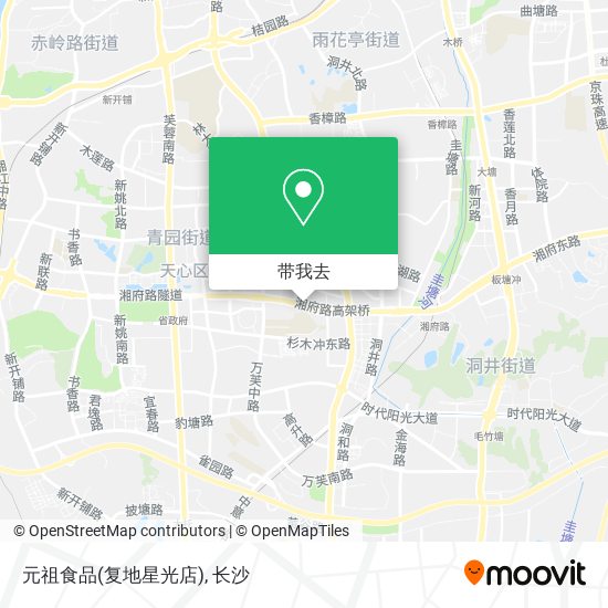 元祖食品(复地星光店)地图