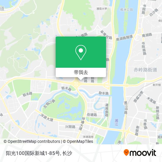 阳光100国际新城1-85号地图