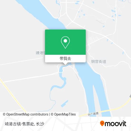靖港古镇-售票处地图