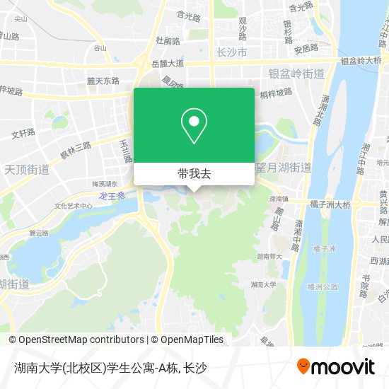 湖南大学(北校区)学生公寓-A栋地图