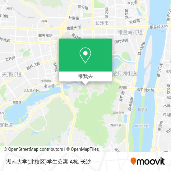 湖南大学(北校区)学生公寓-A栋地图